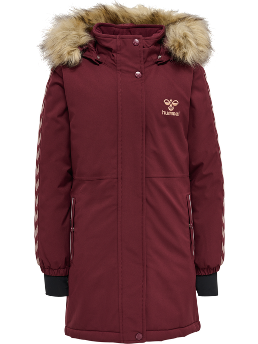 hmlLEAF TEX COAT, WINDSOR WINE, packshot