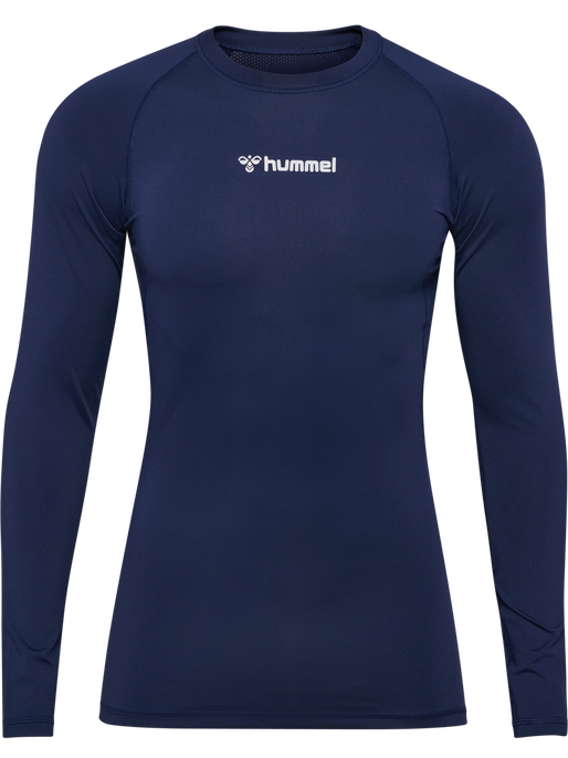 hmlBL PERFORMANCE TEE L/S, MARINE, packshot