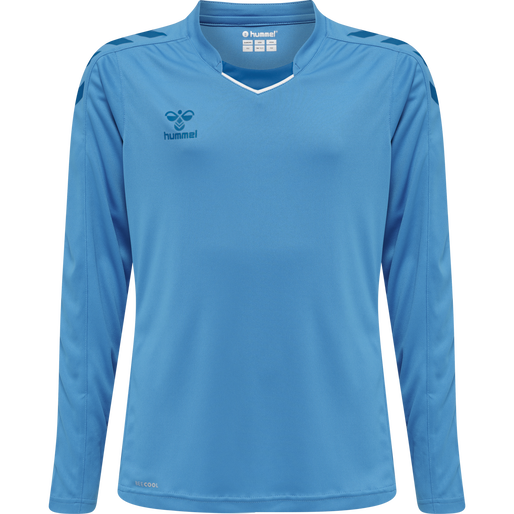 hmlCORE XK POLY JERSEY L/S KIDS, BLUE DANUBE, packshot