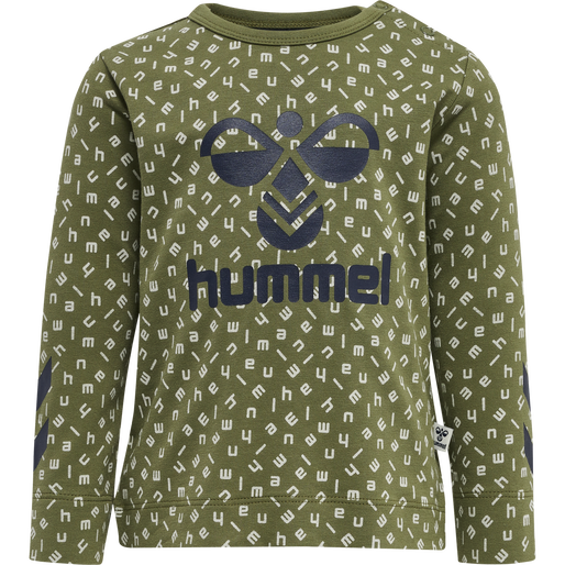 hmlCONNOR T-SHIRT L/S, CAPULET OLIVE, packshot