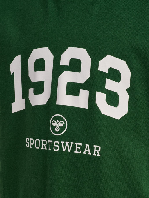 hmlJR GRAPHIC 1923 T-SHIRT S/S, DARK GREEN, packshot