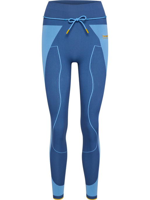 hmlSEAMLESS HIGH WAIST TIGHTS, DUTCH BLUE, packshot