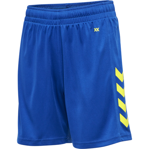 hmlCORE XK POLY SHORTS KIDS, TRUE BLUE/BLAZING YELLOW, packshot