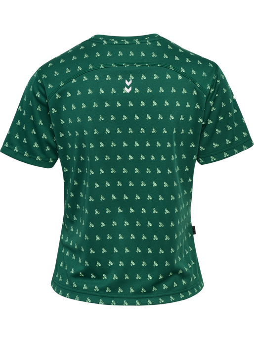 hmlPULSE AOP WORKOUT W T-SHIRT S/S, VERDANT GREEN hmlPULSE AOP WORKOUT W T-SHIRT S/S, VERDANT GREEN, packshot