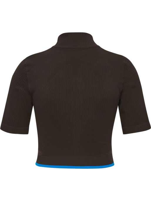hmlKNITTED WOMENS ZIP TOP, AFTER DARK, packshot