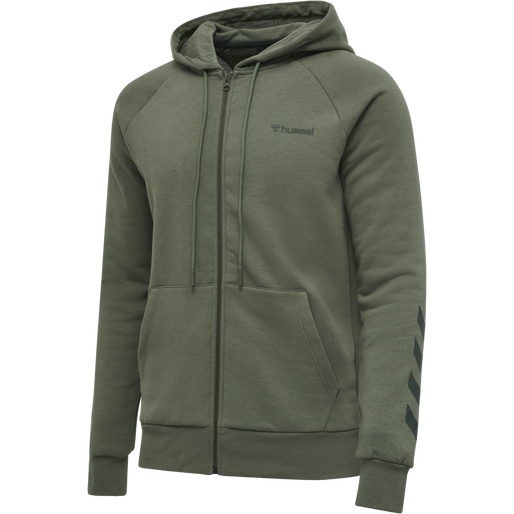 hmlISAM ZIP HOODIE, BEETLE, packshot