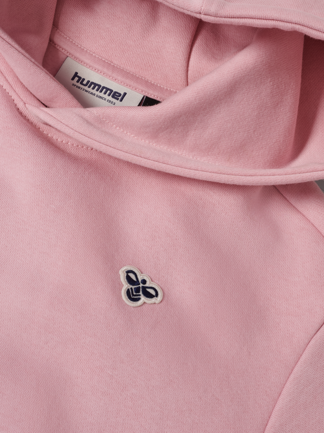 hmlJR LOOSE HOODIE BEE, PINK NECTAR, packshot