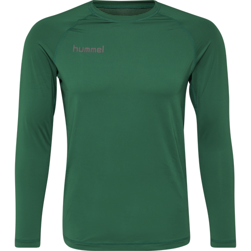 HML FIRST PERFORMANCE JERSEY L/S, EVERGREEN, packshot