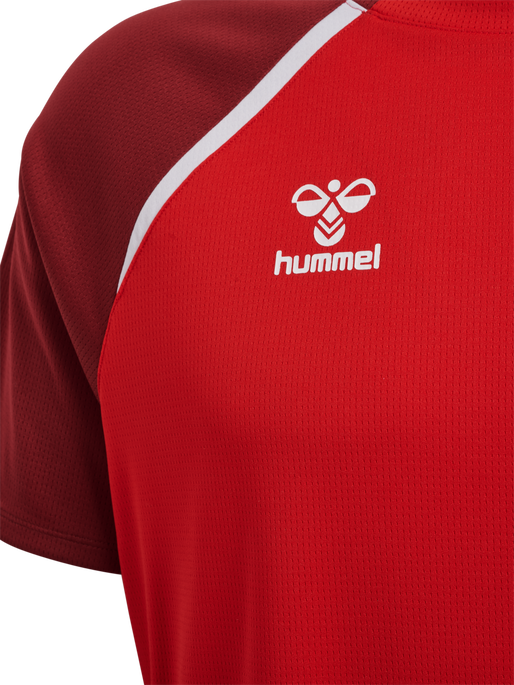 hmlLEAD 2.0 JERSEY S/S, TRUE RED/MAROON, packshot