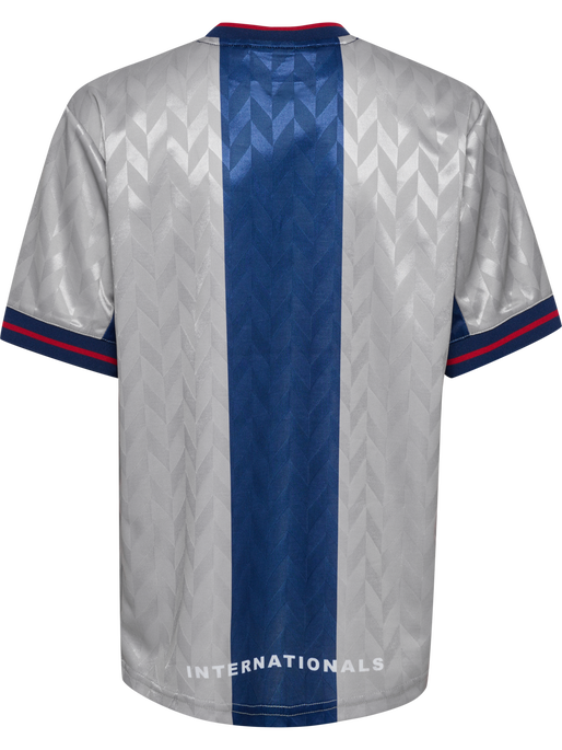 hmlJR LOOSE FB JERSEY S/S, SILVER SCONCE, packshot