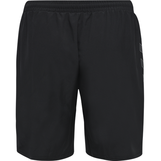 hmlMOVE GRID WOVEN SHORTS, BLACK, packshot