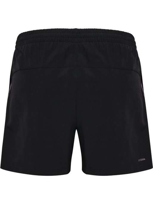 hmlAUTHENTIC WOVEN SHORTS WOMAN, BLACK, packshot