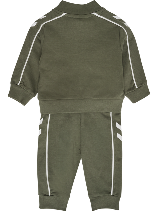 hmlMINI CO REG TRACK SUIT, DUSTY OLIVE, packshot