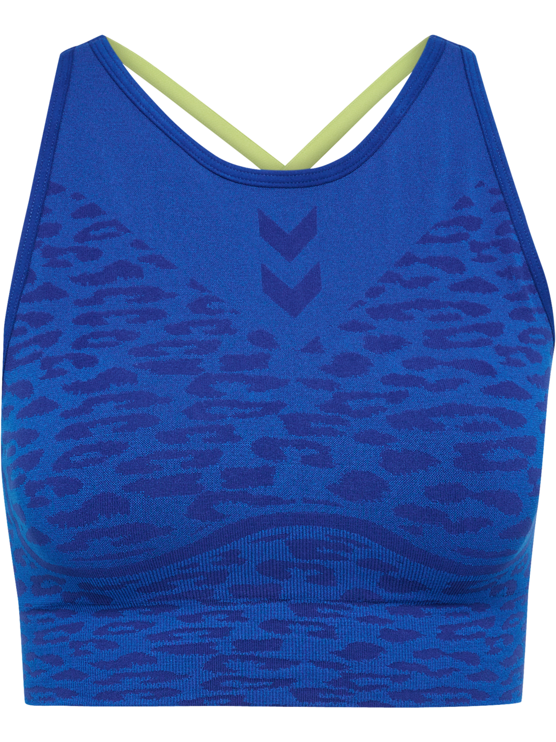 hmlMT LEO SEAMLESS SPORTS BRA, OLYMPIAN BLUE/SODALITE BLUE ME, packshot