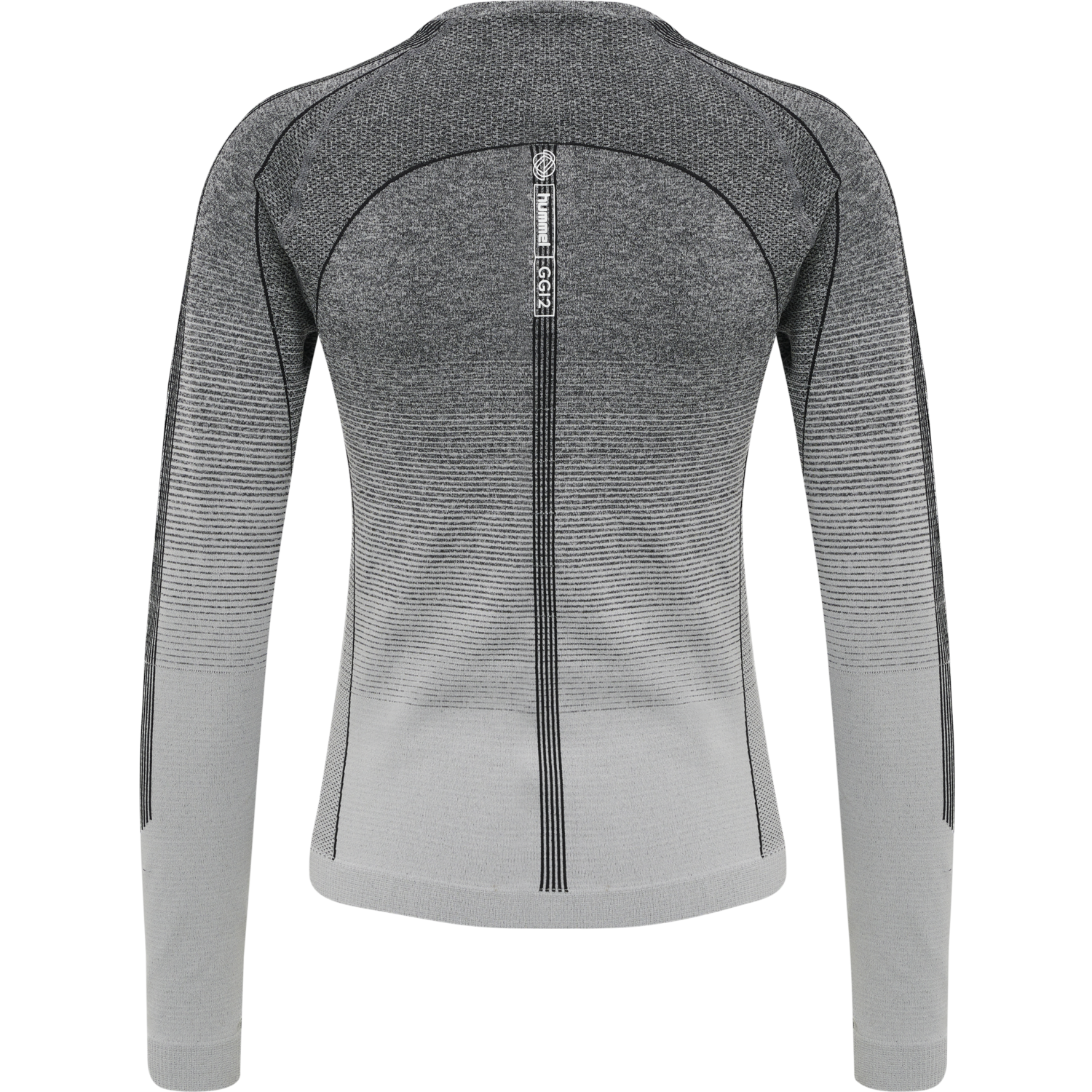 hmlGG12 TRAINING SEAMLESS L/S WOMAN, BLACK MELANGE, packshot