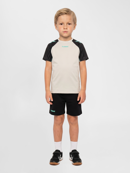 hmlBLAZE 2.0 TRAINING JERSEY KIDS, VAPOROUS GRAY/POOL BLUE, model