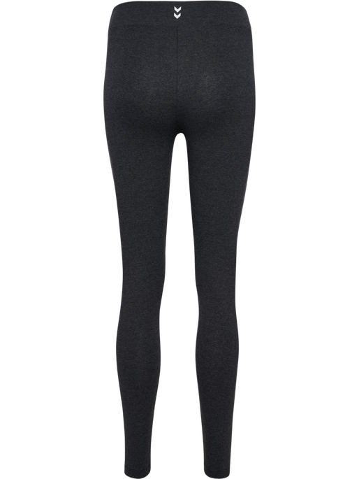hmlPULSE LOGO MW TIGHTS, BLACK MELANGE, packshot