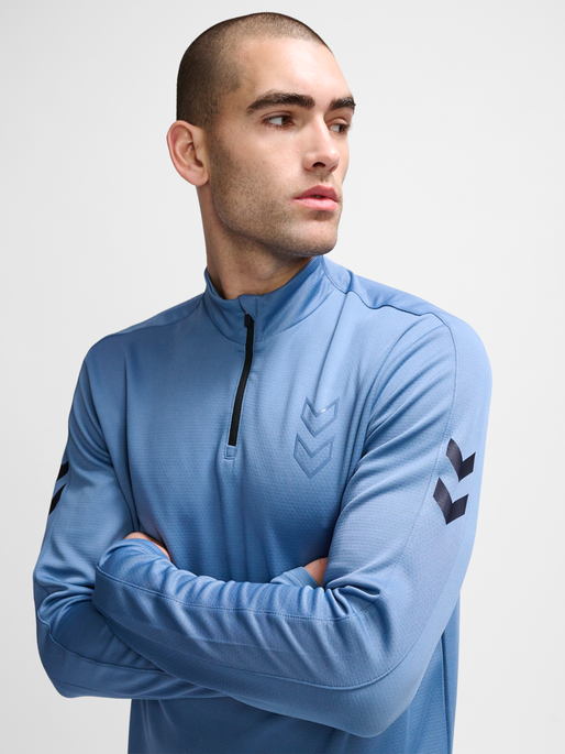 hmlACTIVE PL HALF ZIP, CORONET BLUE, model