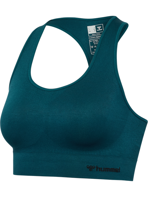 hmlTIF SEAMLESS SPORTS TOP, DARK SEA, packshot