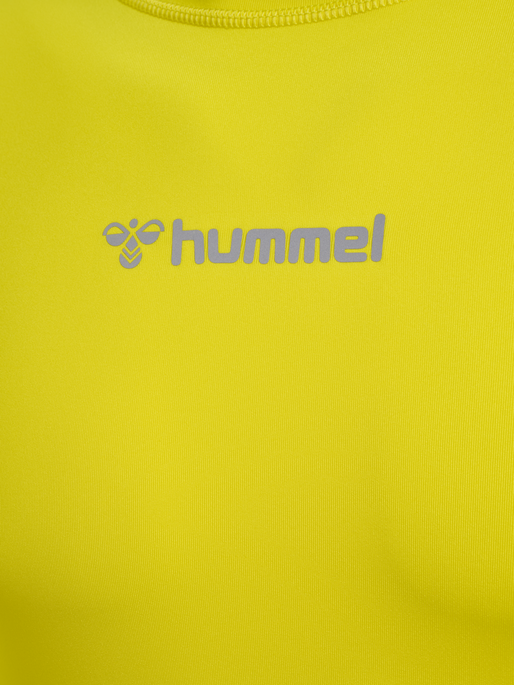hmlBL PERFORMANCE TEE L/S, BLAZING YELLOW, packshot