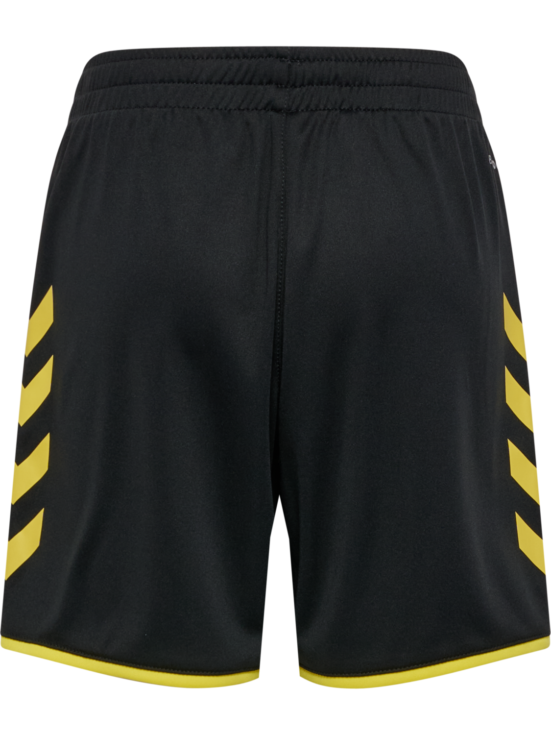 hmlCORE 2.0 SHORTS KIDS, BLACK/BLAZING YELLOW, packshot