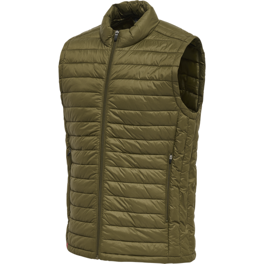 hmlRED QUILTED WAISTCOAT, DARK OLIVE, packshot