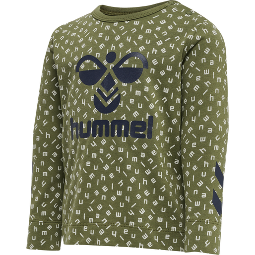 hmlCONNOR T-SHIRT L/S, CAPULET OLIVE, packshot