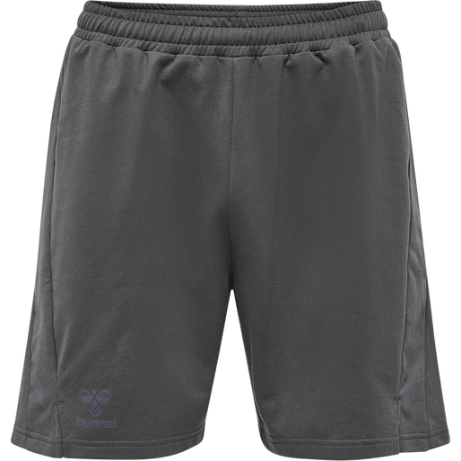 hmlOFFGRID COTTON SHORTS, FORGED IRON/JET BLACK hmlOFFGRID COTTON SHORTS, FORGED IRON/JET BLACK, packshot