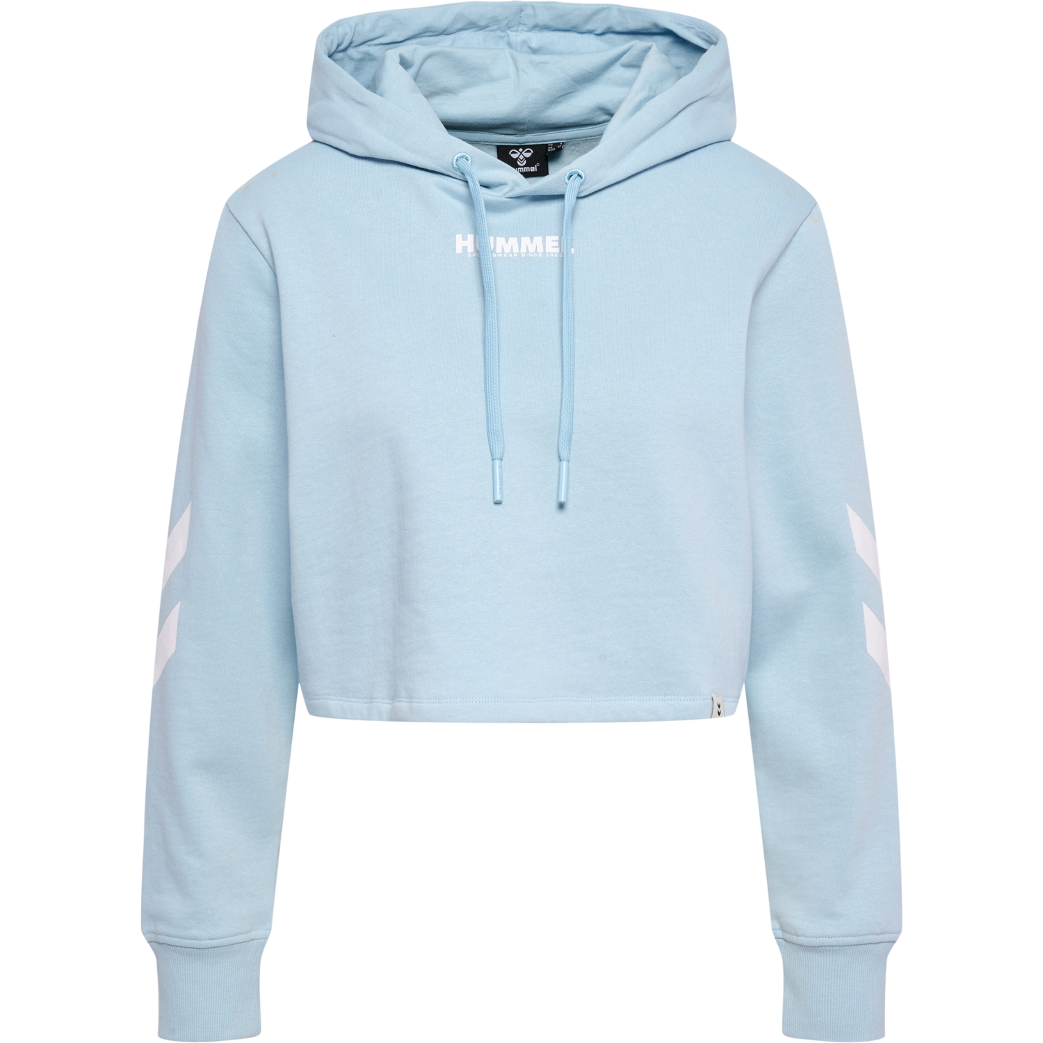 hmlLEGACY WOMAN CROPPED HOODIE, CELESTIAL BLUE, packshot