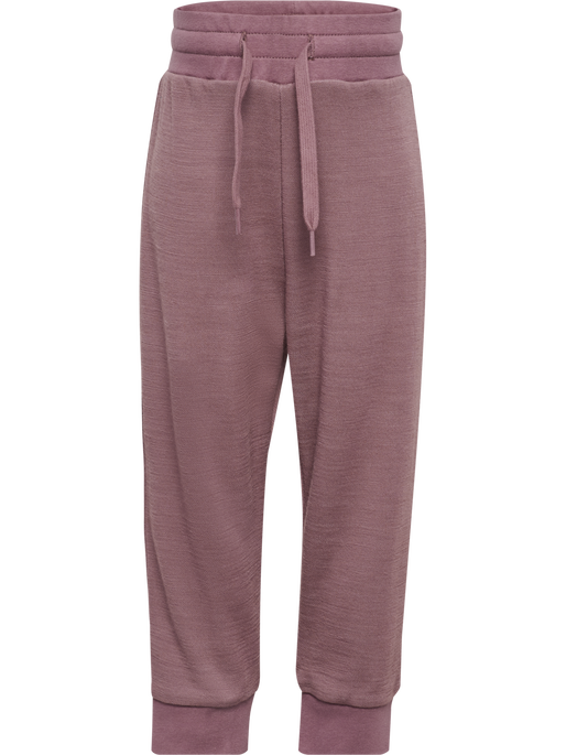 hmlMINI WOOL PANTS, TWILIGHT MAUVE, packshot