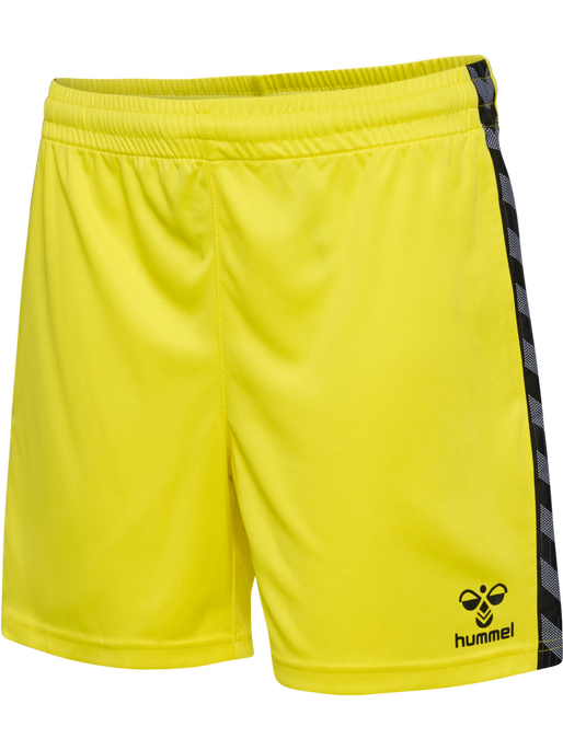 hmlAUTHENTIC PL SHORTS KIDS, BLAZING YELLOW, packshot