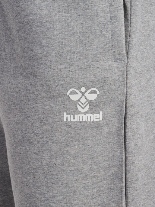 hmlMOVER COTTON PANTS, GREY MELANGE hmlMOVER COTTON PANTS, GREY MELANGE, packshot