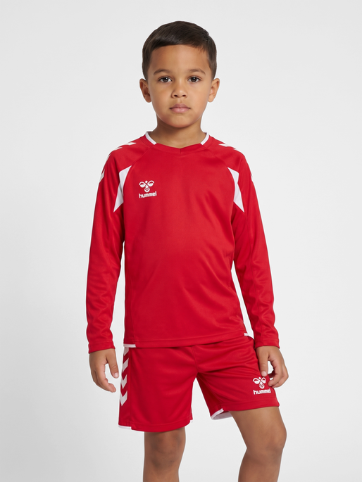 hmlCORE 2.0 JERSEY L/S KIDS, TRUE RED/WHITE, model