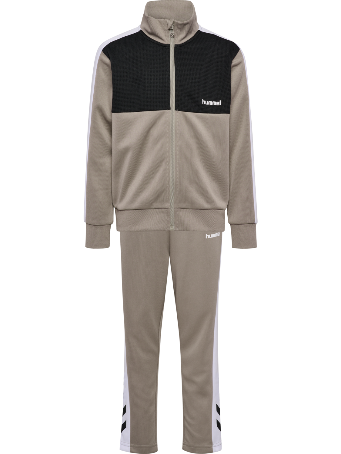 hmlJR COLORBLOCK TRACKSUIT, ROCK RIDGE, packshot