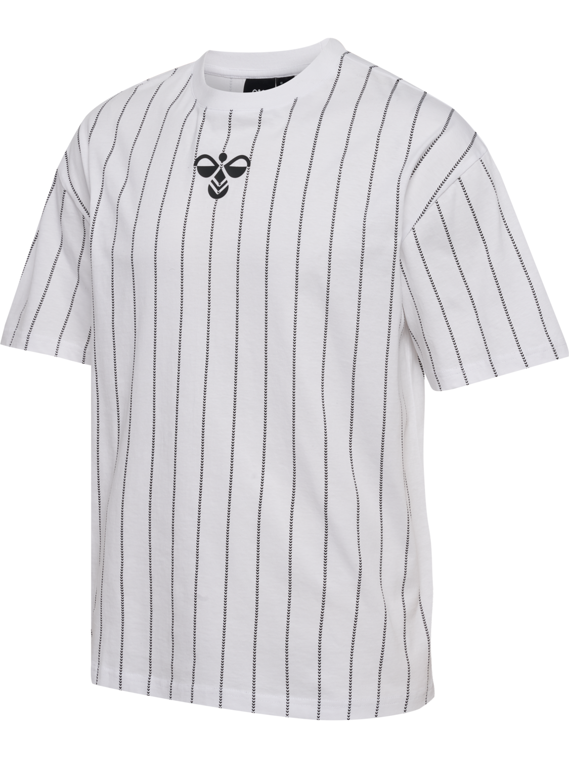 Chevron Pinstripe T-Shirt, WHITE/BLACK, packshot