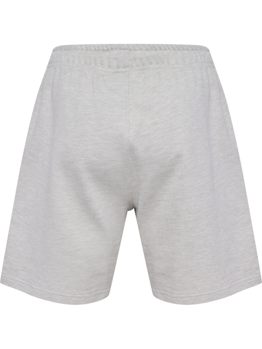 hmlLOOSE SWEAT SHORTS HS, LIGHT GREY MELANGE, packshot