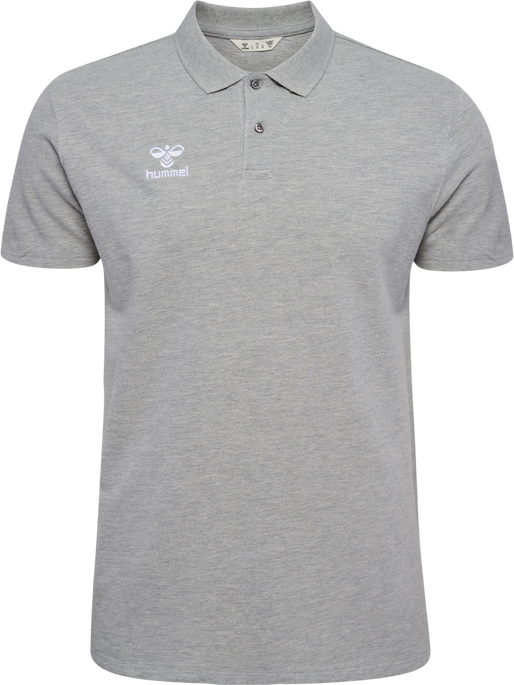 hmlGO 2.0 POLO, GREY MELANGE hmlGO 2.0 POLO, GREY MELANGE, packshot