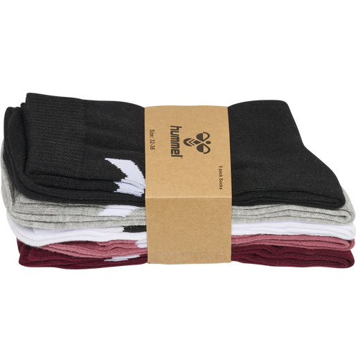 hmlMAKE MY DAY SOCK 5-PACK, DECO ROSE, packshot