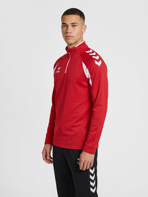 hmlCORE 2.0 HALF ZIP, TRUE RED/WHITE, model