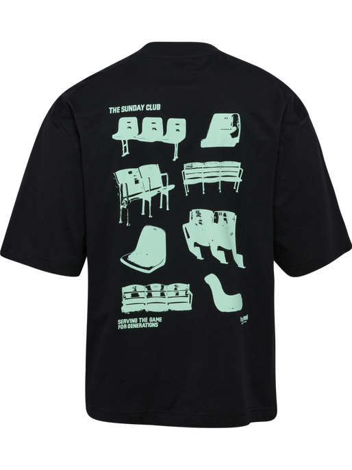 hmlOVERSIZED T-SHIRT S/S SUNDAY, BLACK, packshot