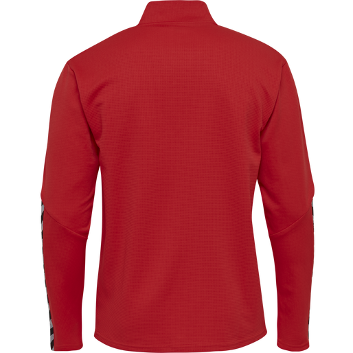 hmlAUTHENTIC KIDS HALF ZIP SWEATSHI, TRUE RED, packshot