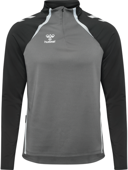 hmlLEAD 2.0 HALF ZIP, STEEL GRAY/ASPHALT, packshot