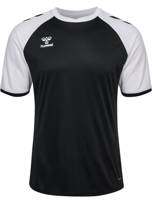 hmlMATCH LEAGUE JERSEY S/S, BLACK/WHITE, packshot