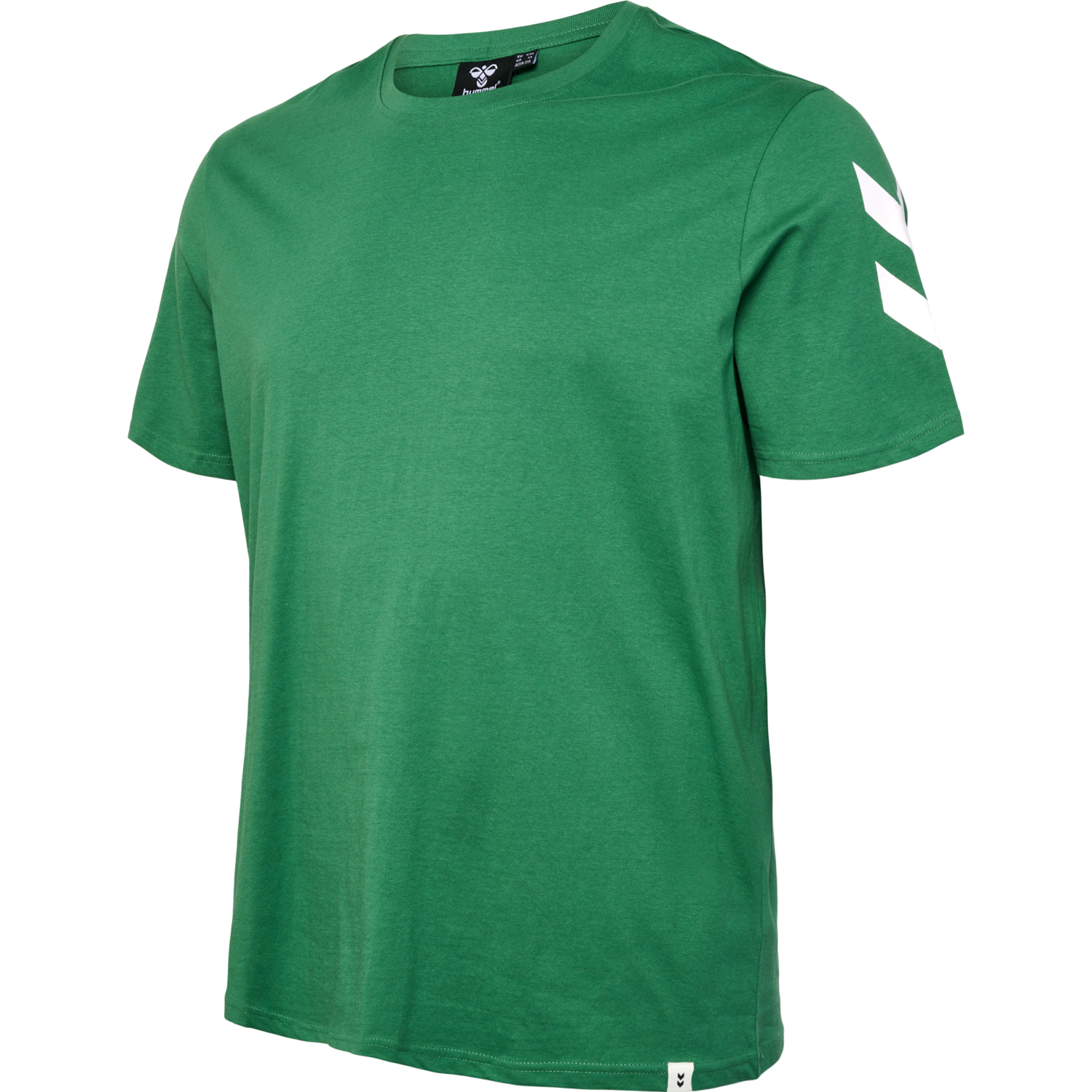 hmlLEGACY CHEVRON T-SHIRT PLUS, FOLIAGE GREEN, packshot
