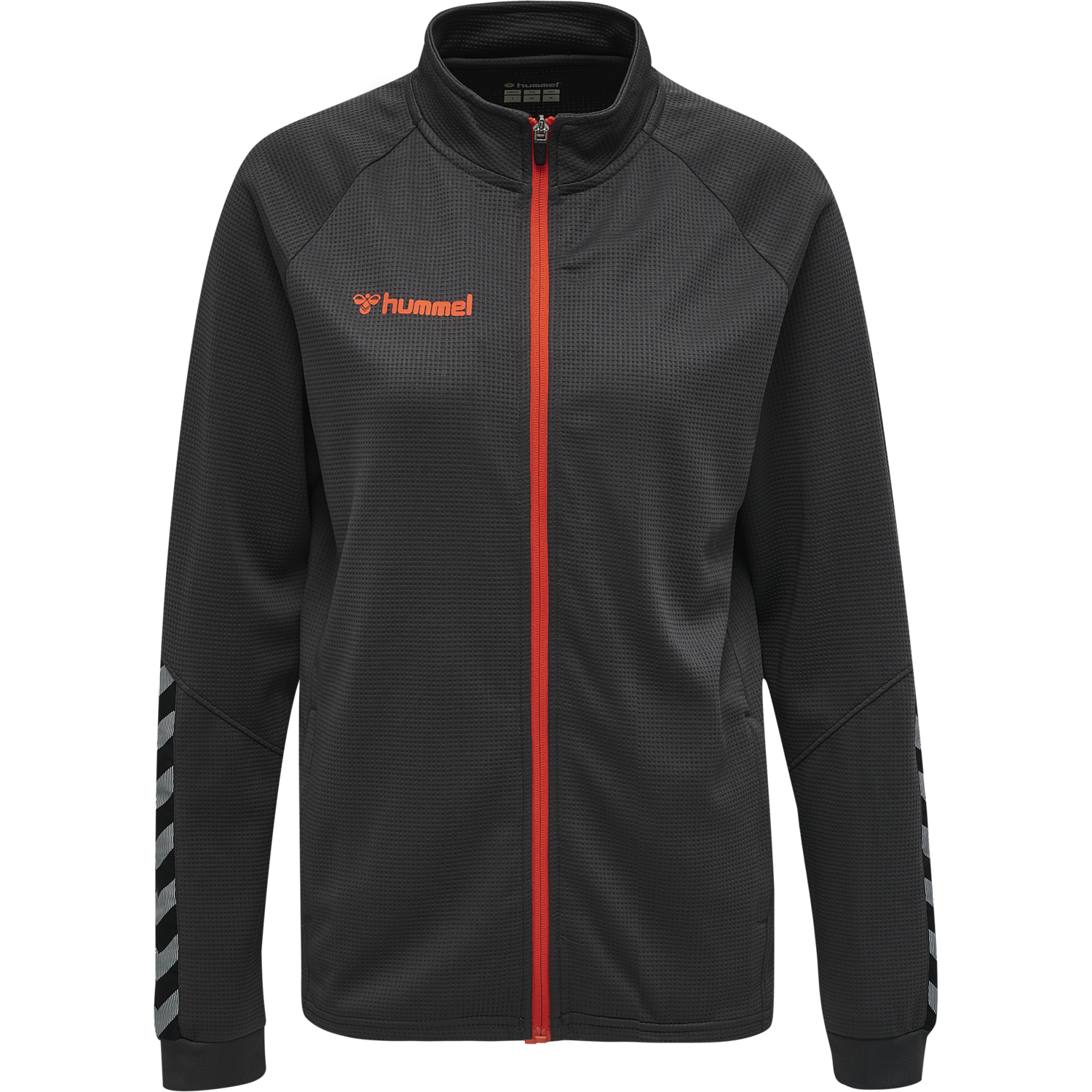 hmlAUTHENTIC WOMEN POLY ZIP JACKET, ASPHALT, packshot