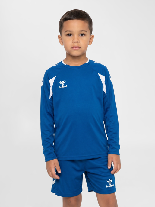 hmlCORE 2.0 JERSEY L/S KIDS, TRUE BLUE/WHITE, model