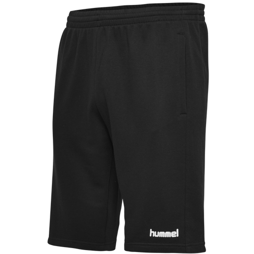 hmlGO KIDS COTTON BERMUDA SHORTS, BLACK, packshot