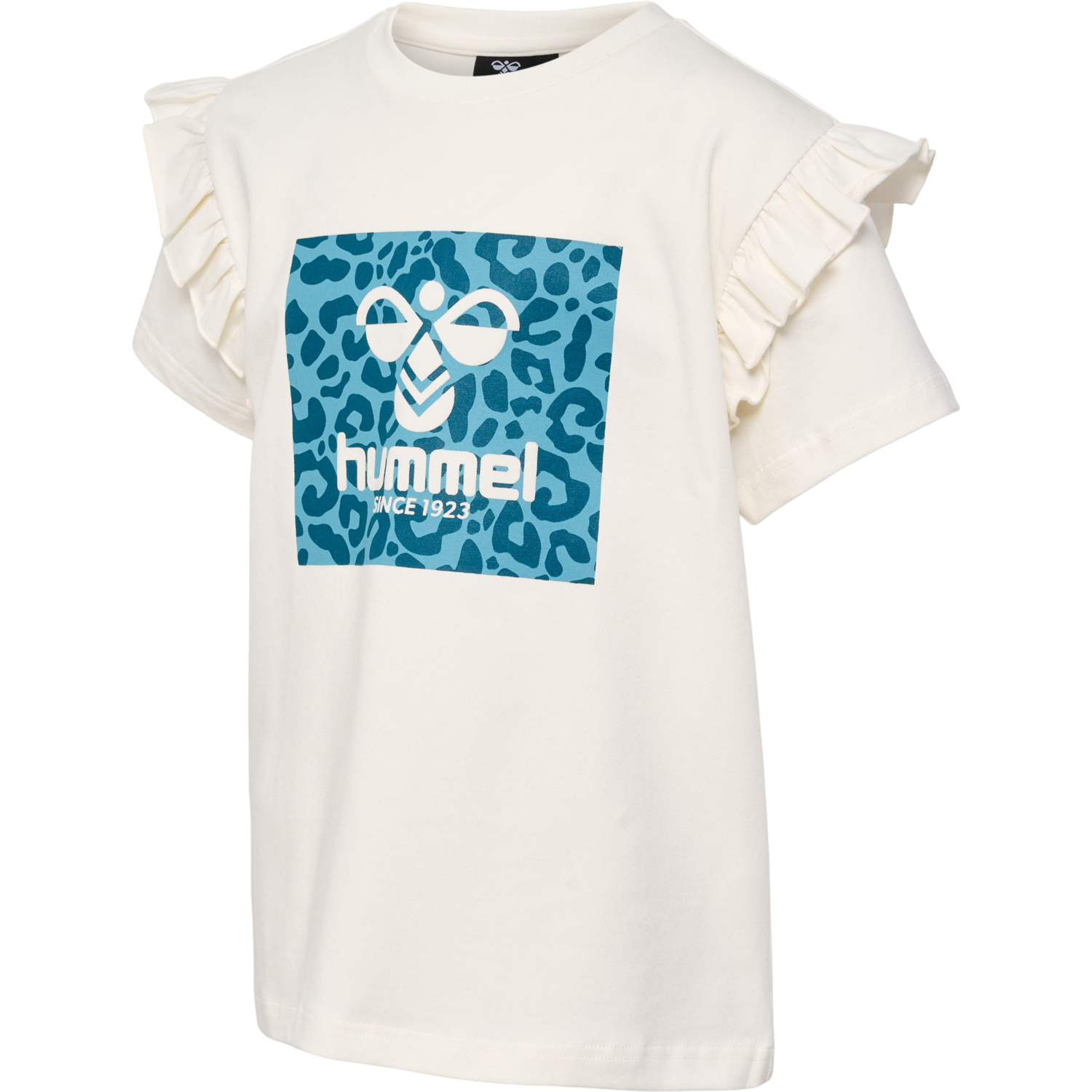 hmlFLOWY RUFFLE T-SHIRT S/S, MARSHMALLOW, packshot