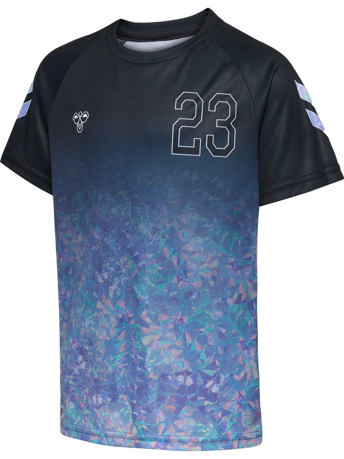 hmlSHIMMER T-SHIRT S/S, BLACK, packshot