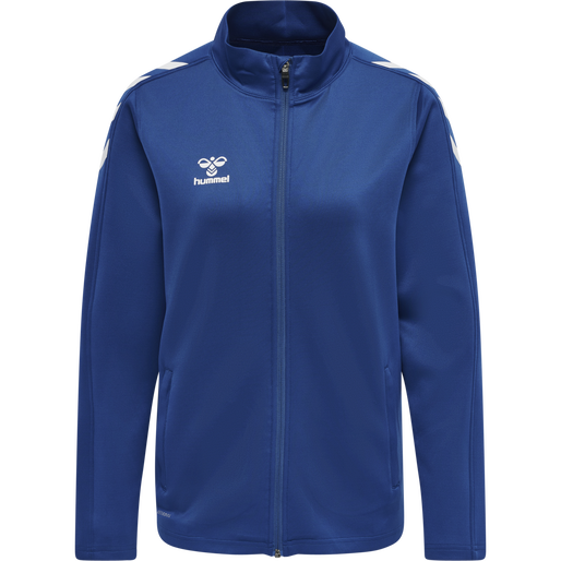 hmlCORE XK POLY ZIP SWEAT WOMAN, TRUE BLUE, packshot